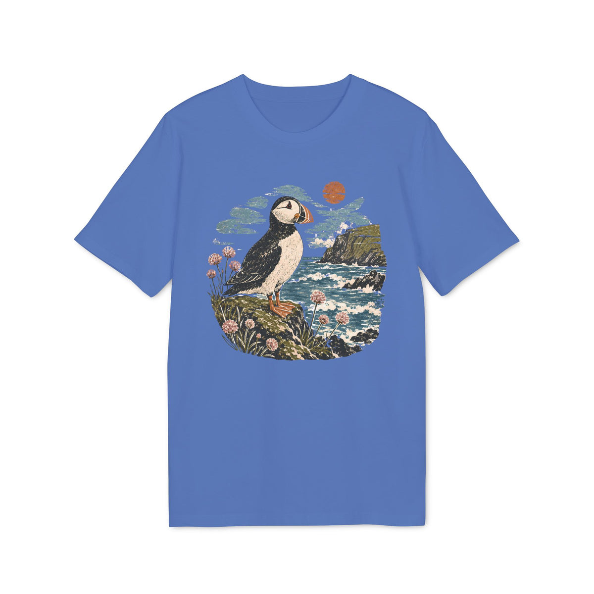 Puffin on Coastal Cliff T-shirt