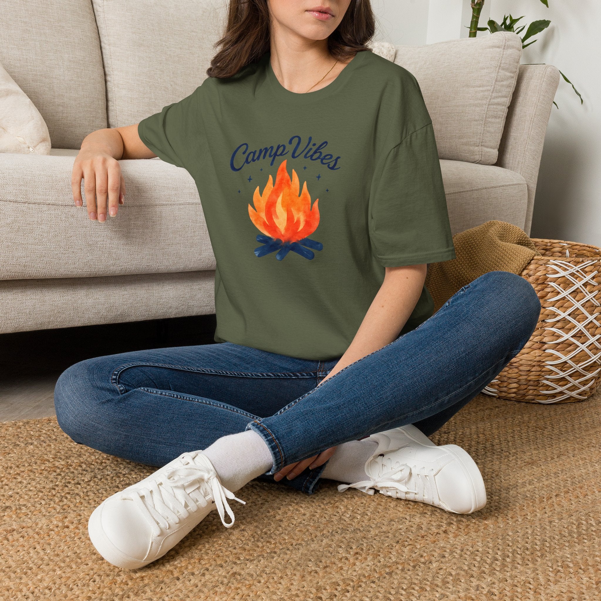 CampVibes Campfire Scene T-Shirt