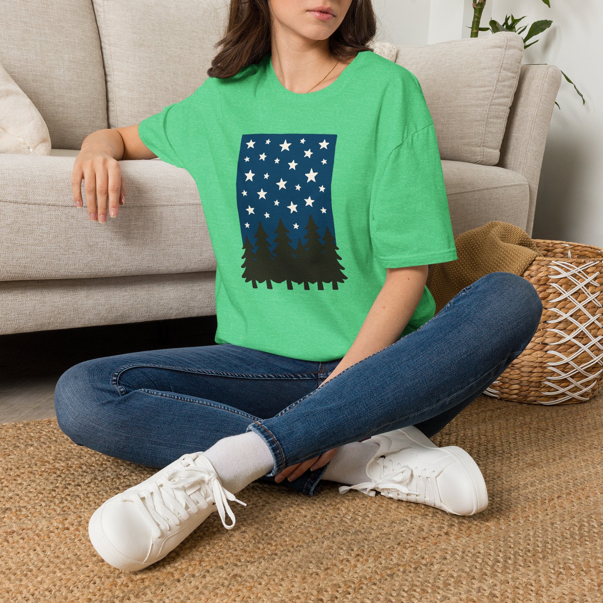 Starry Night Forest T-Shirt