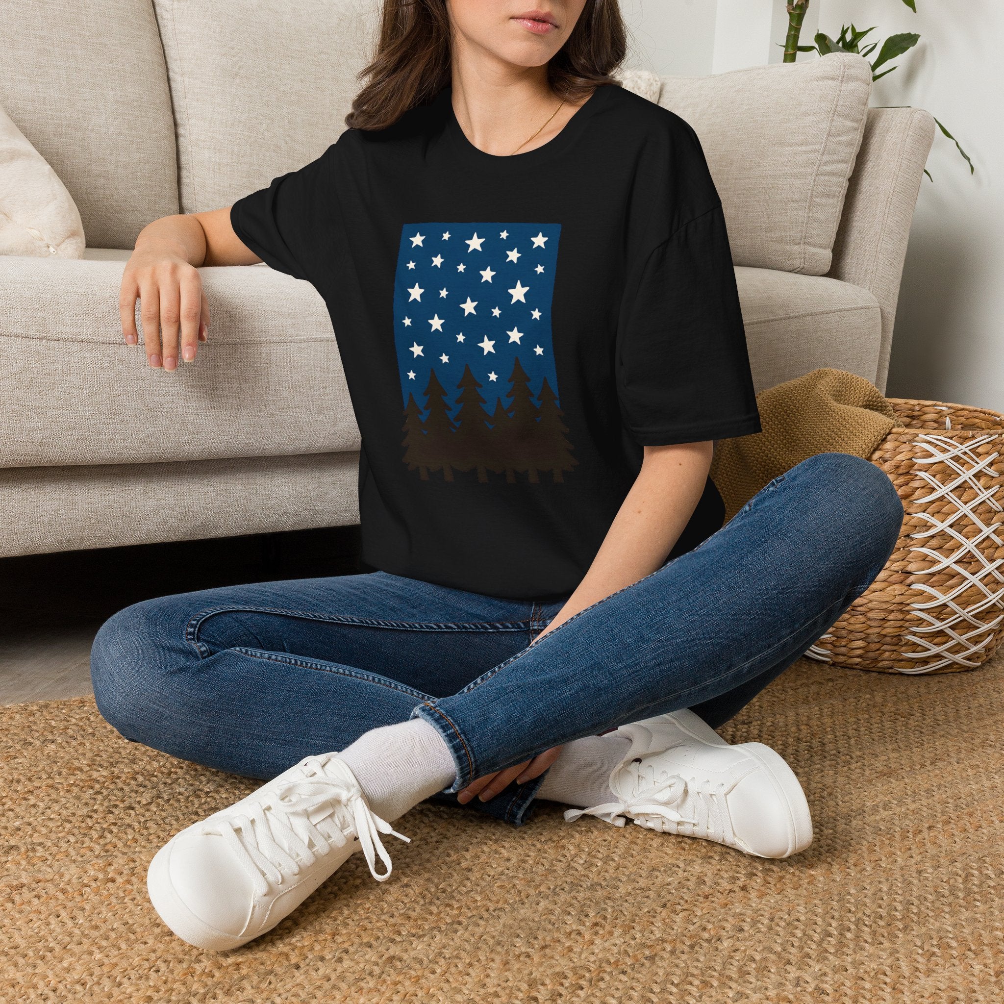 Starry Night Forest T-Shirt