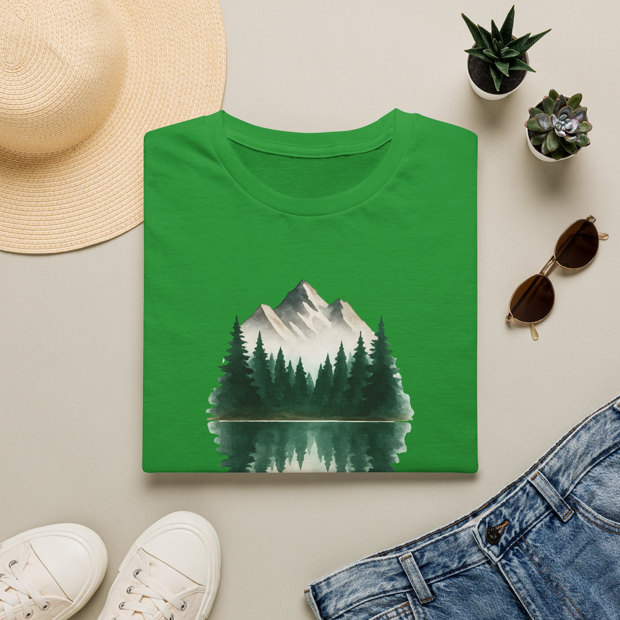 Mountain Lake Reflection T-Shirt
