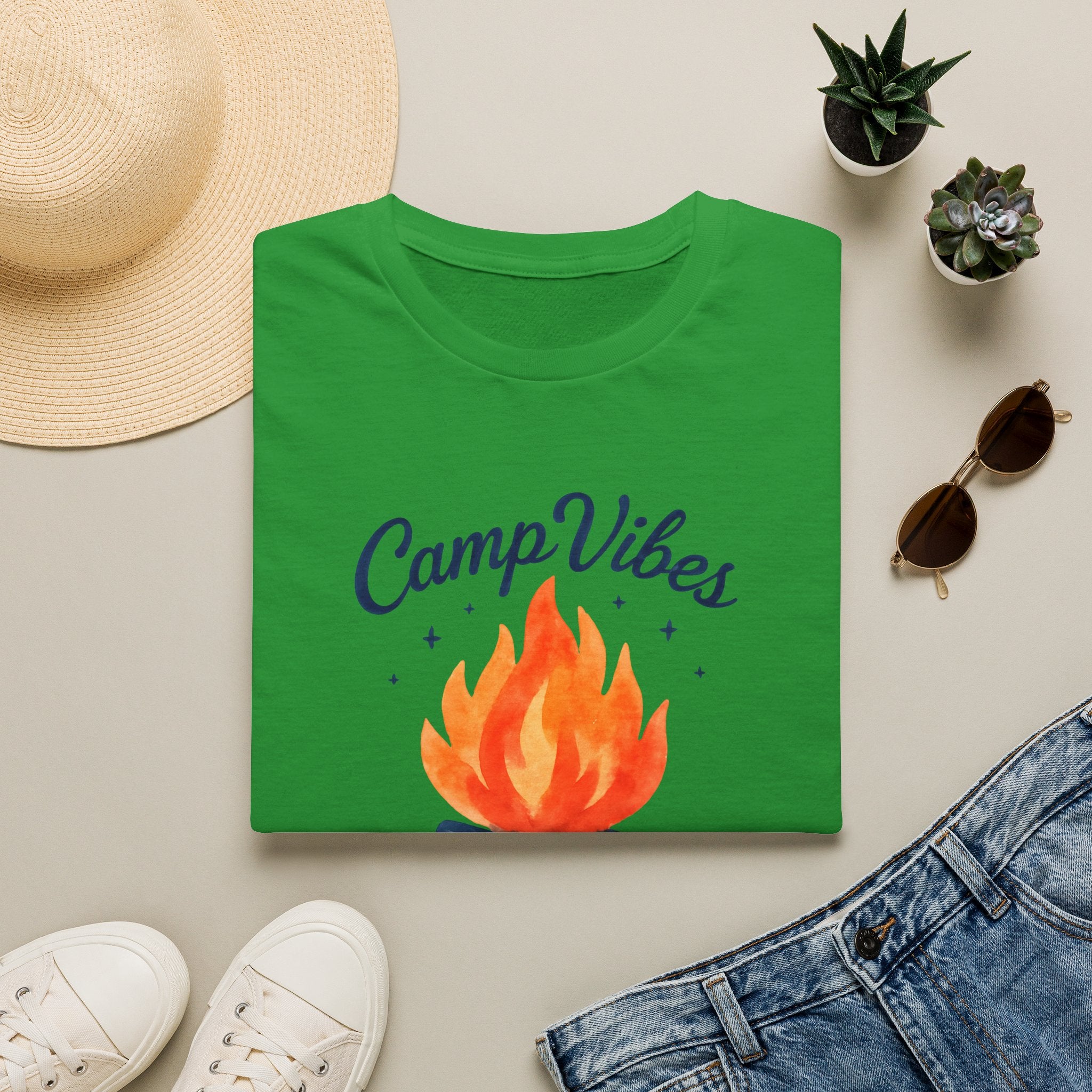 CampVibes Campfire Scene T-Shirt