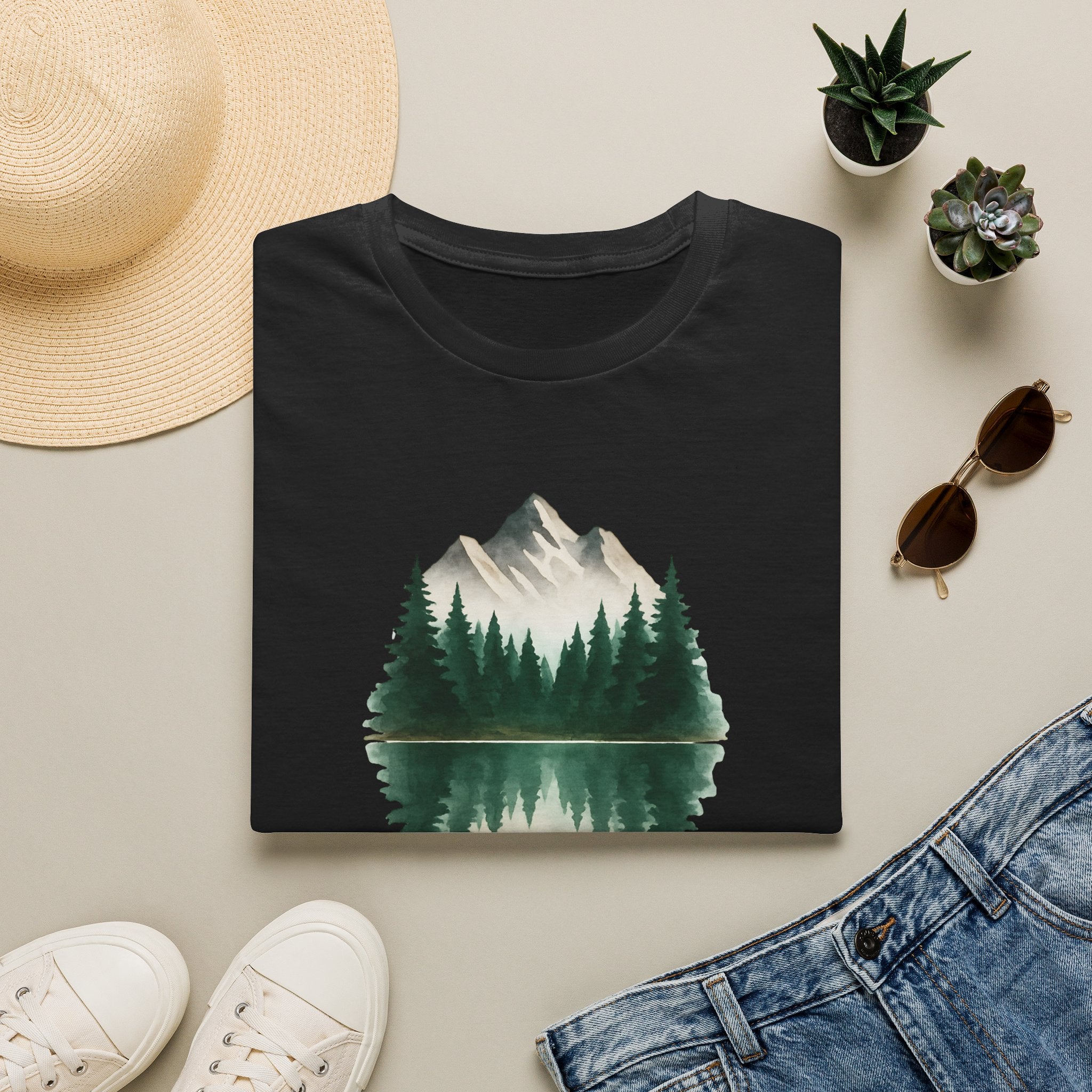 Mountain Lake Reflection T-Shirt