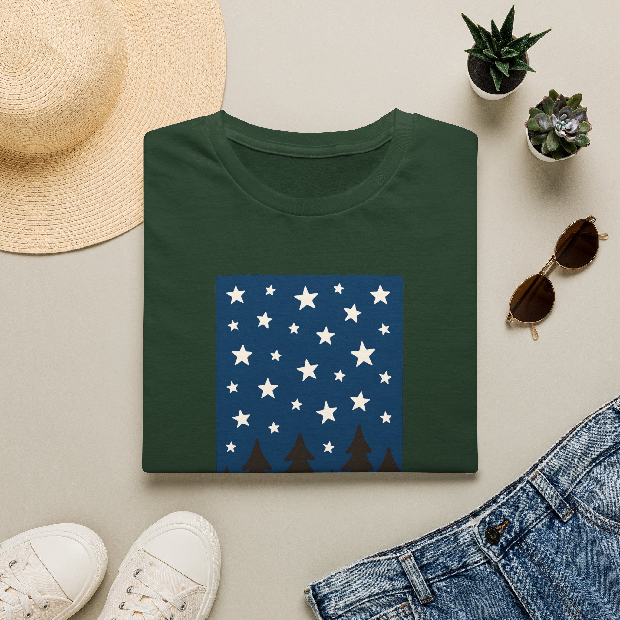 Starry Night Forest T-Shirt