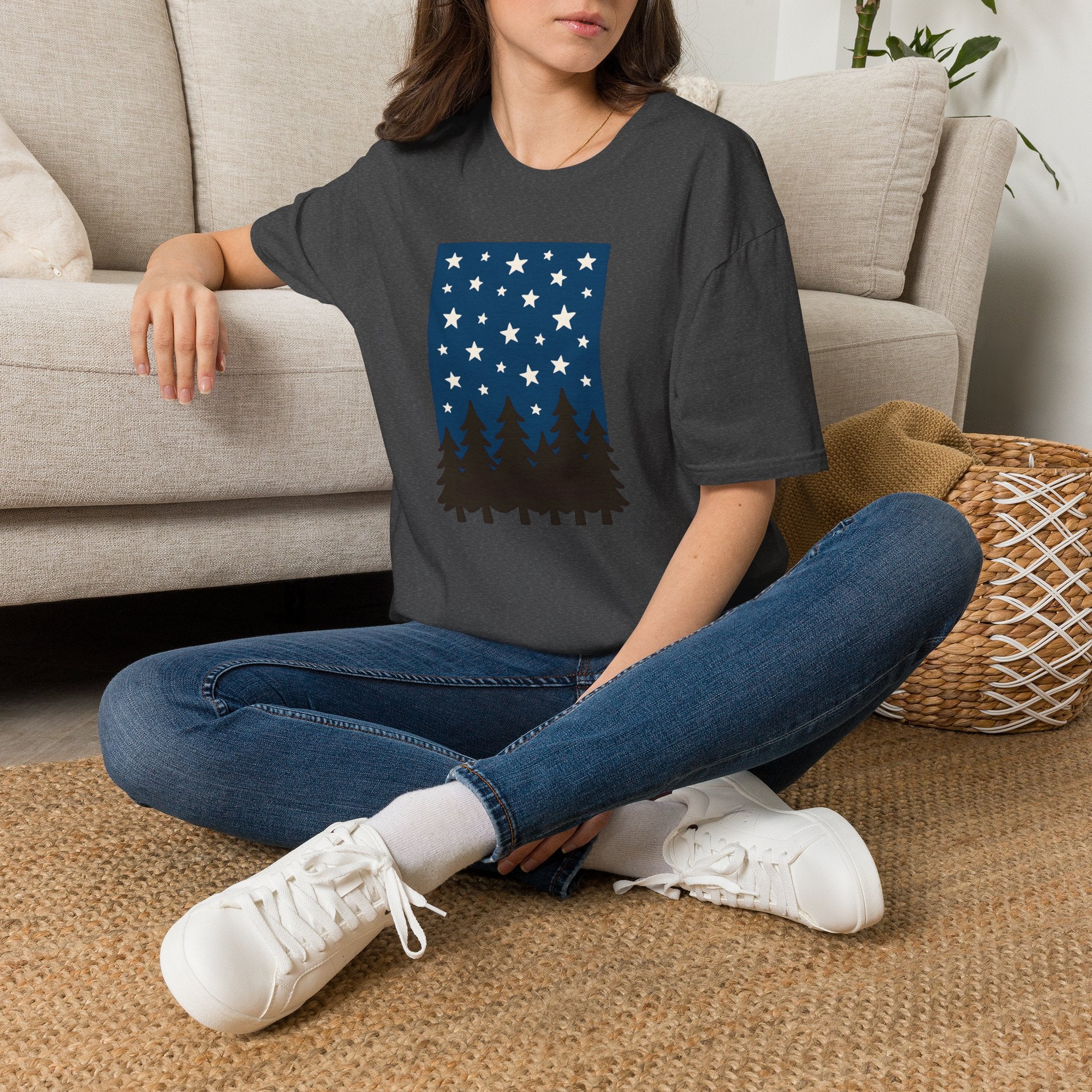 Starry Night Forest T-Shirt