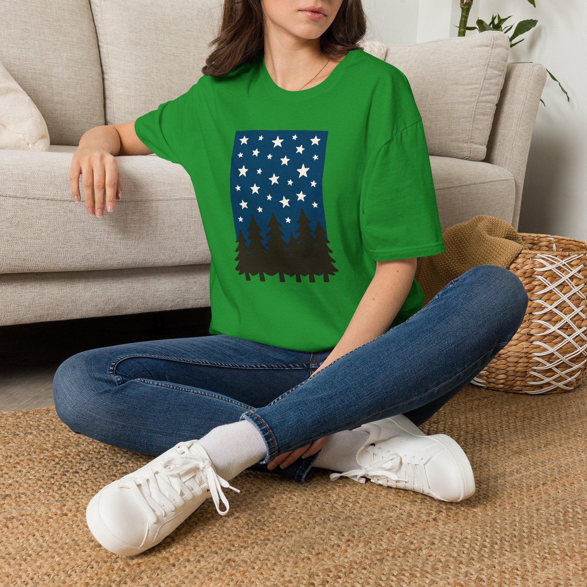 Starry Night Forest T-Shirt