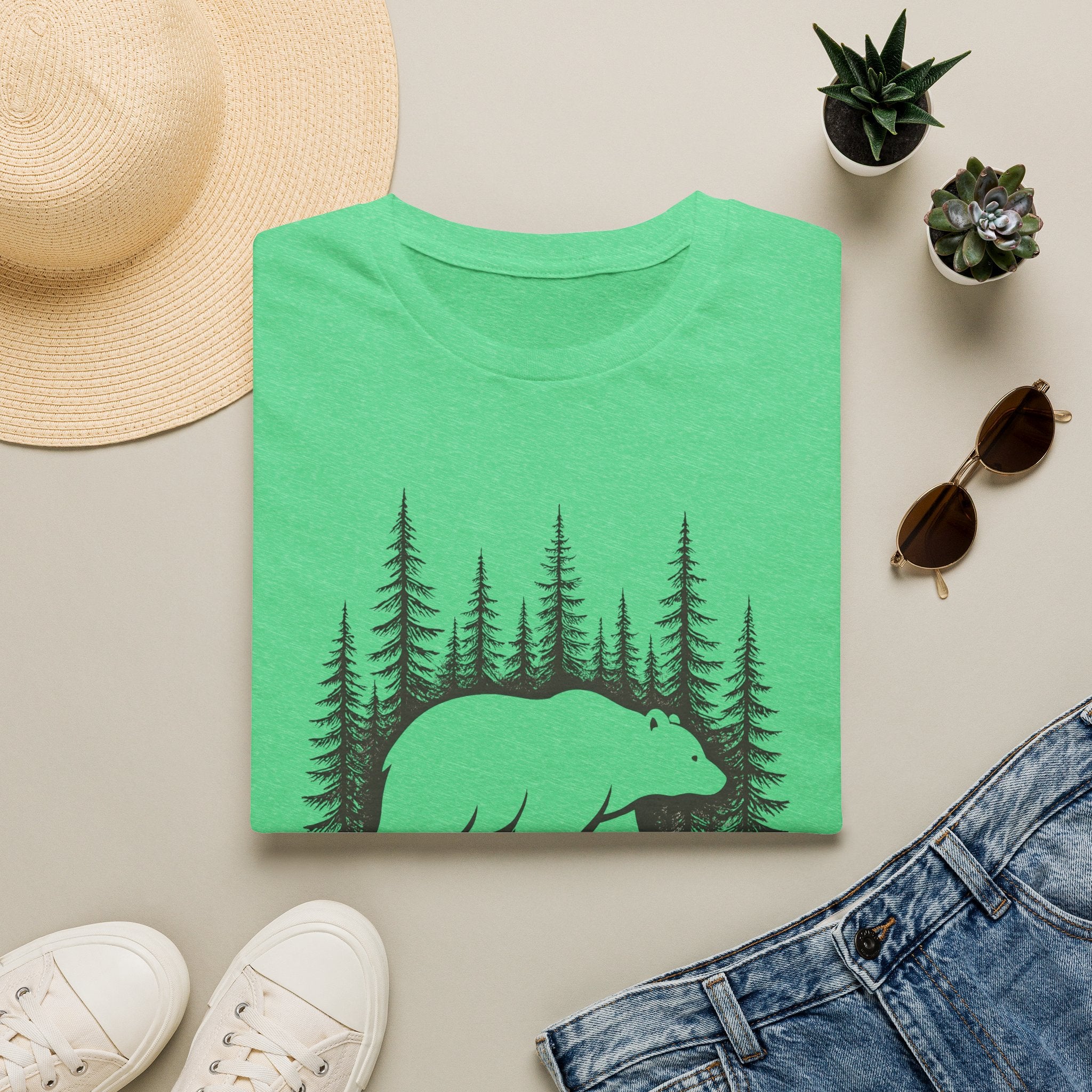 Forest Bear Silhouette T-Shirt