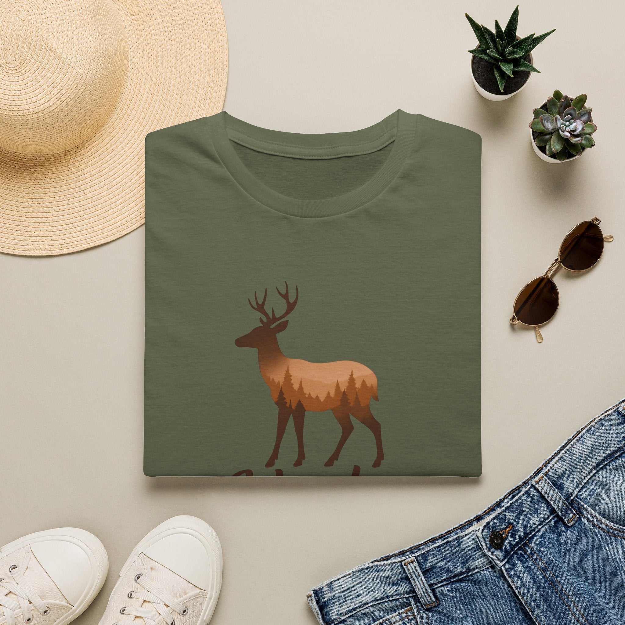 Moose Forest Silhouette T-Shirt