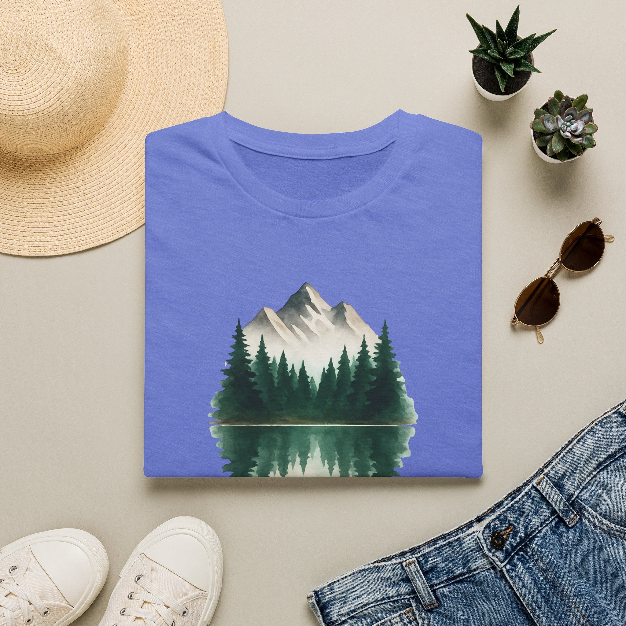 Mountain Lake Reflection T-Shirt