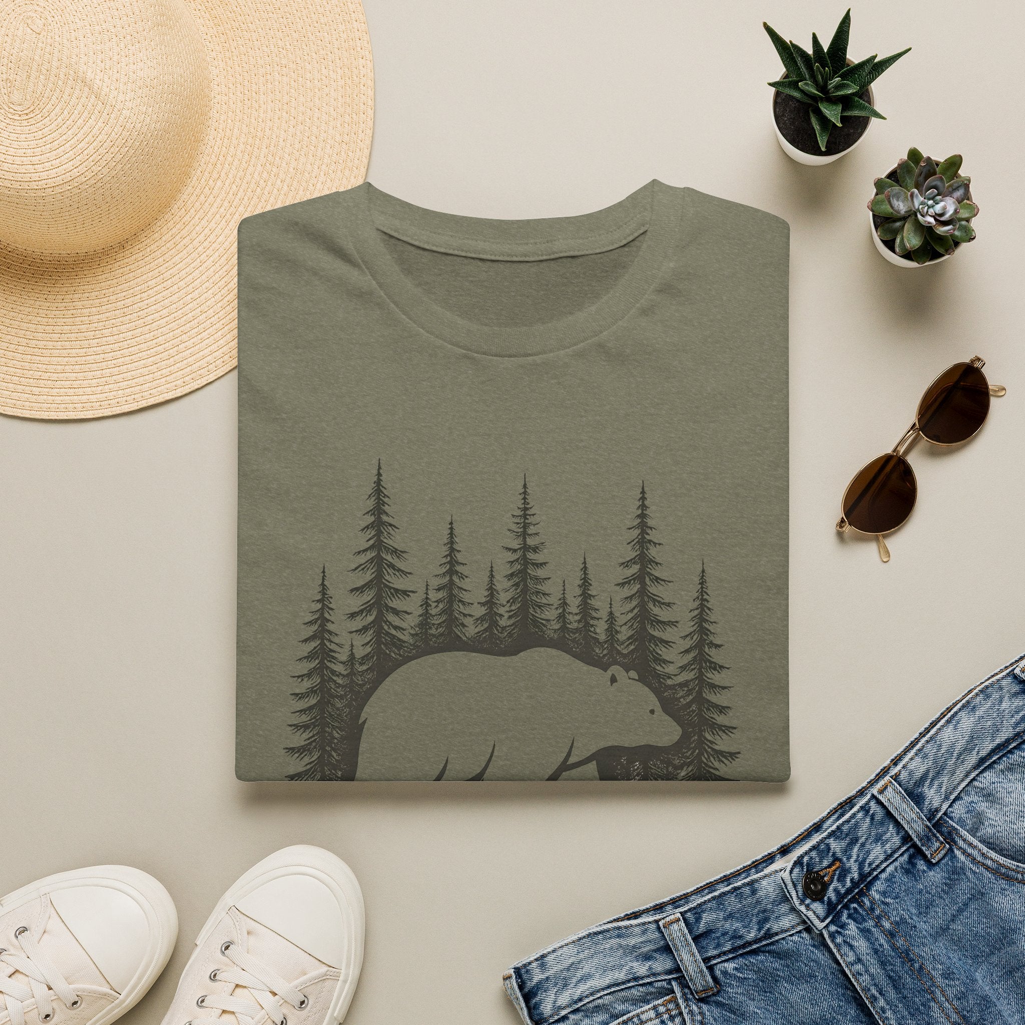 Forest Bear Silhouette T-Shirt