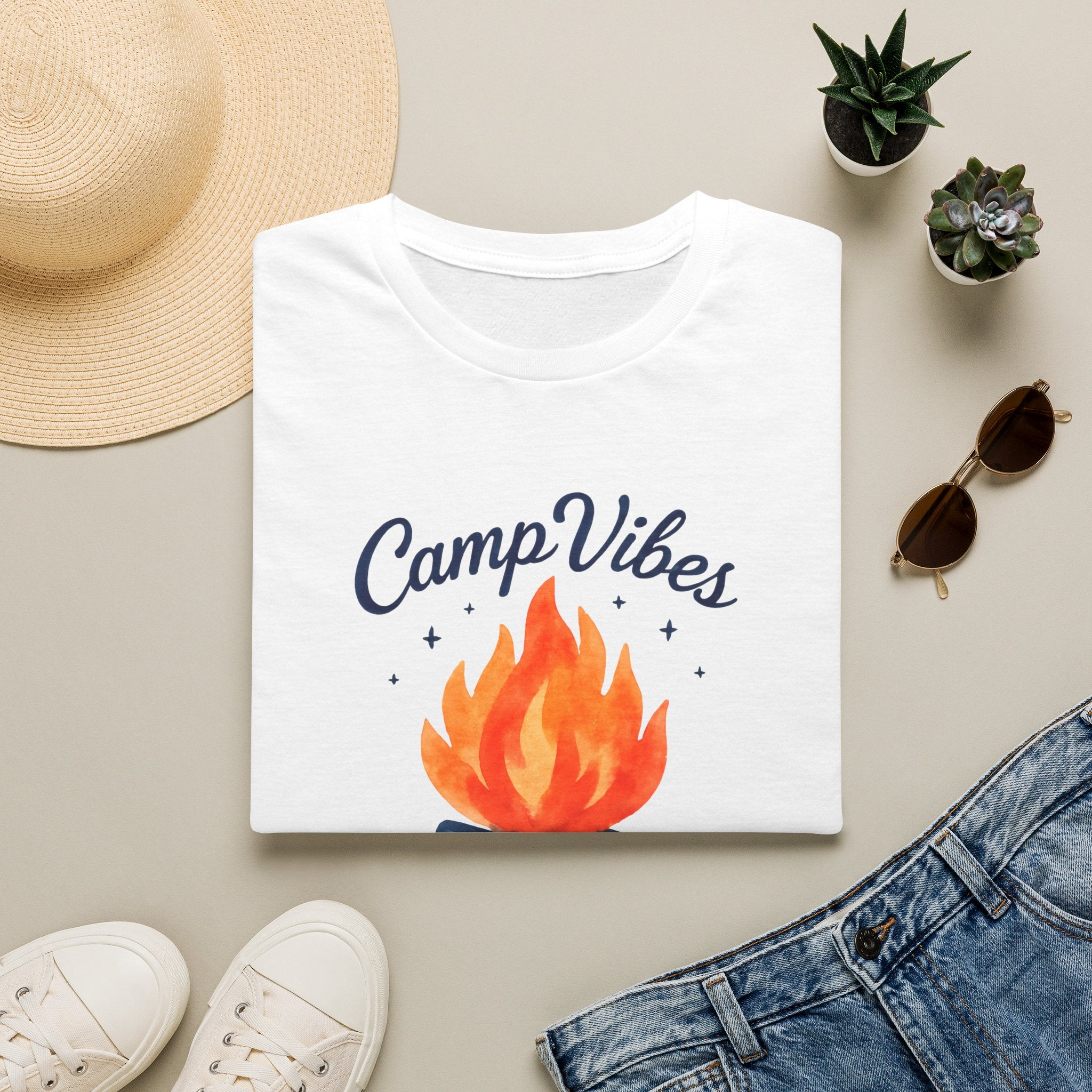 CampVibes Campfire Scene T-Shirt