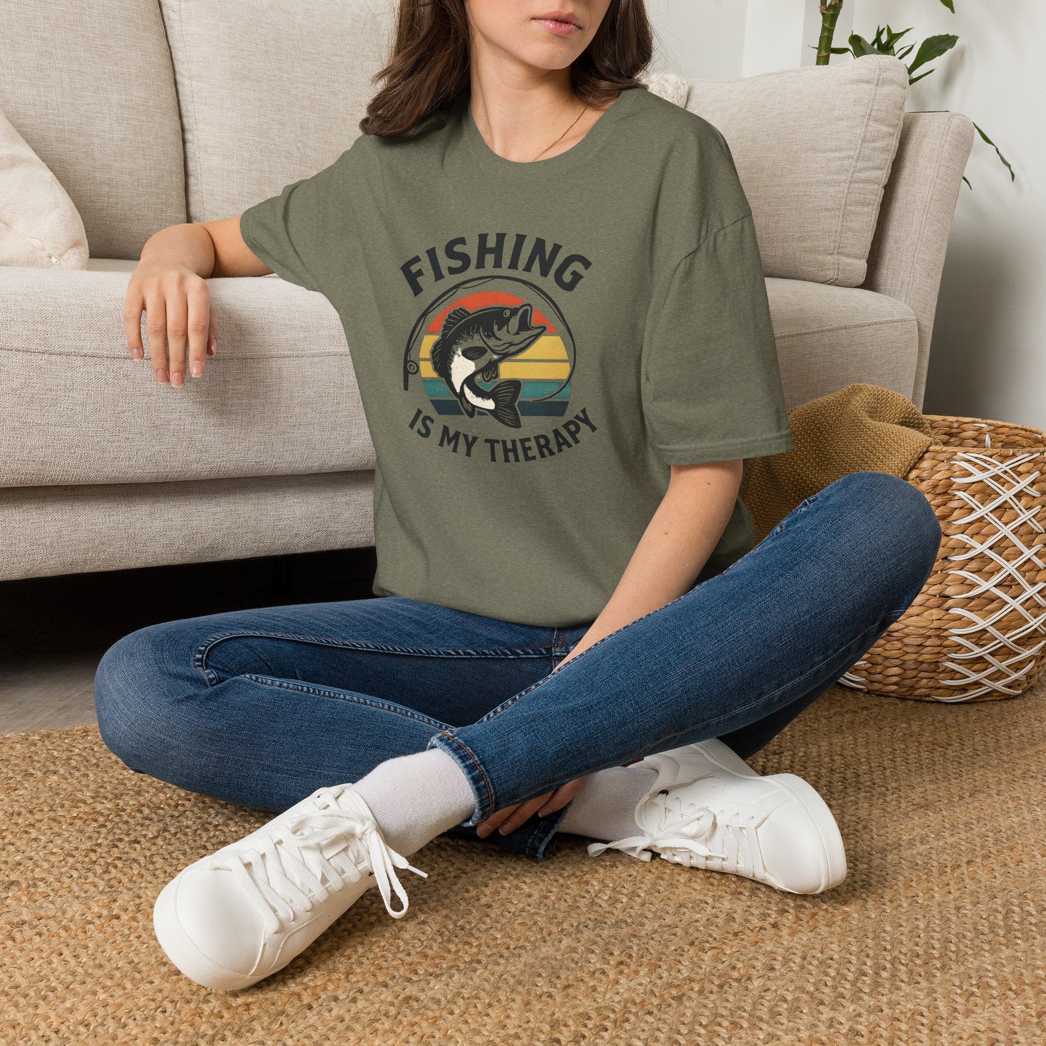 Fishing is my therapy T-Shirt