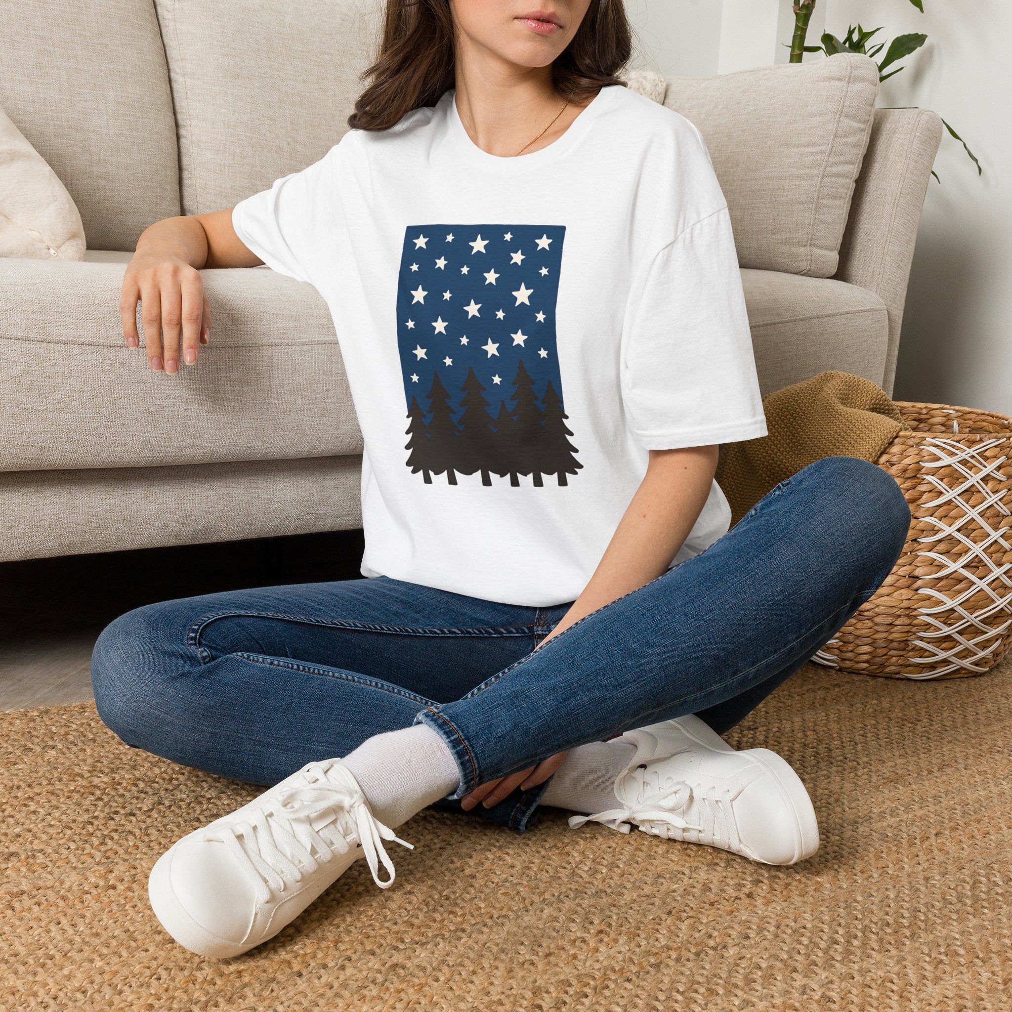 Starry Night Forest T-Shirt