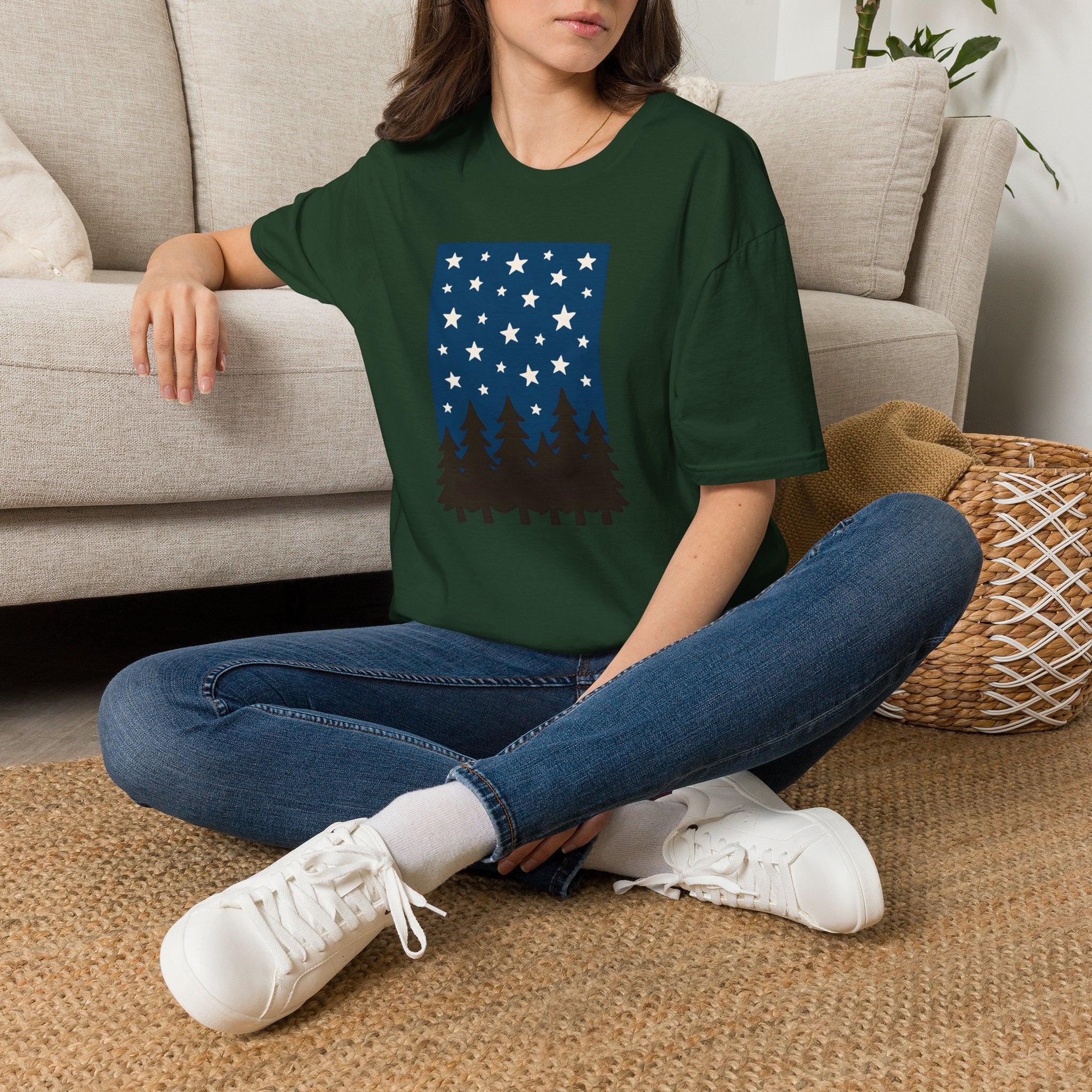 Starry Night Forest T-Shirt