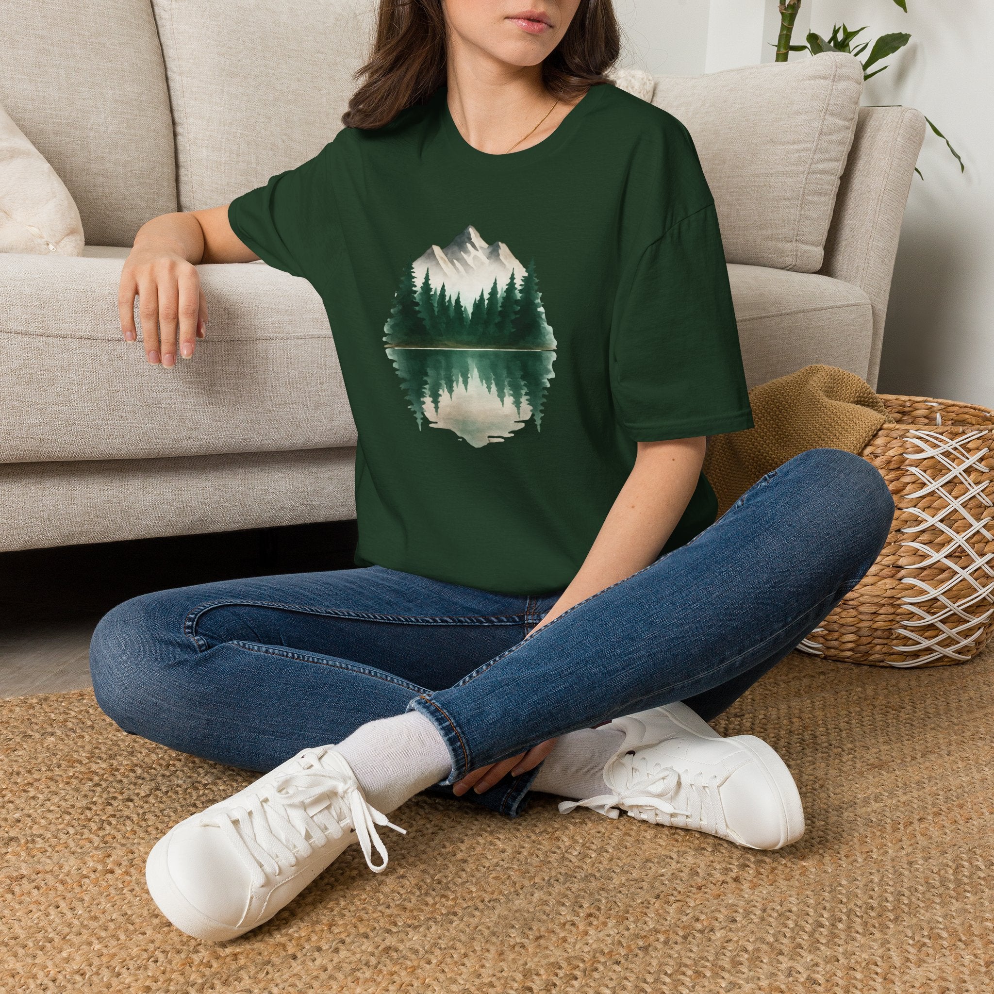 Mountain Lake Reflection T-Shirt