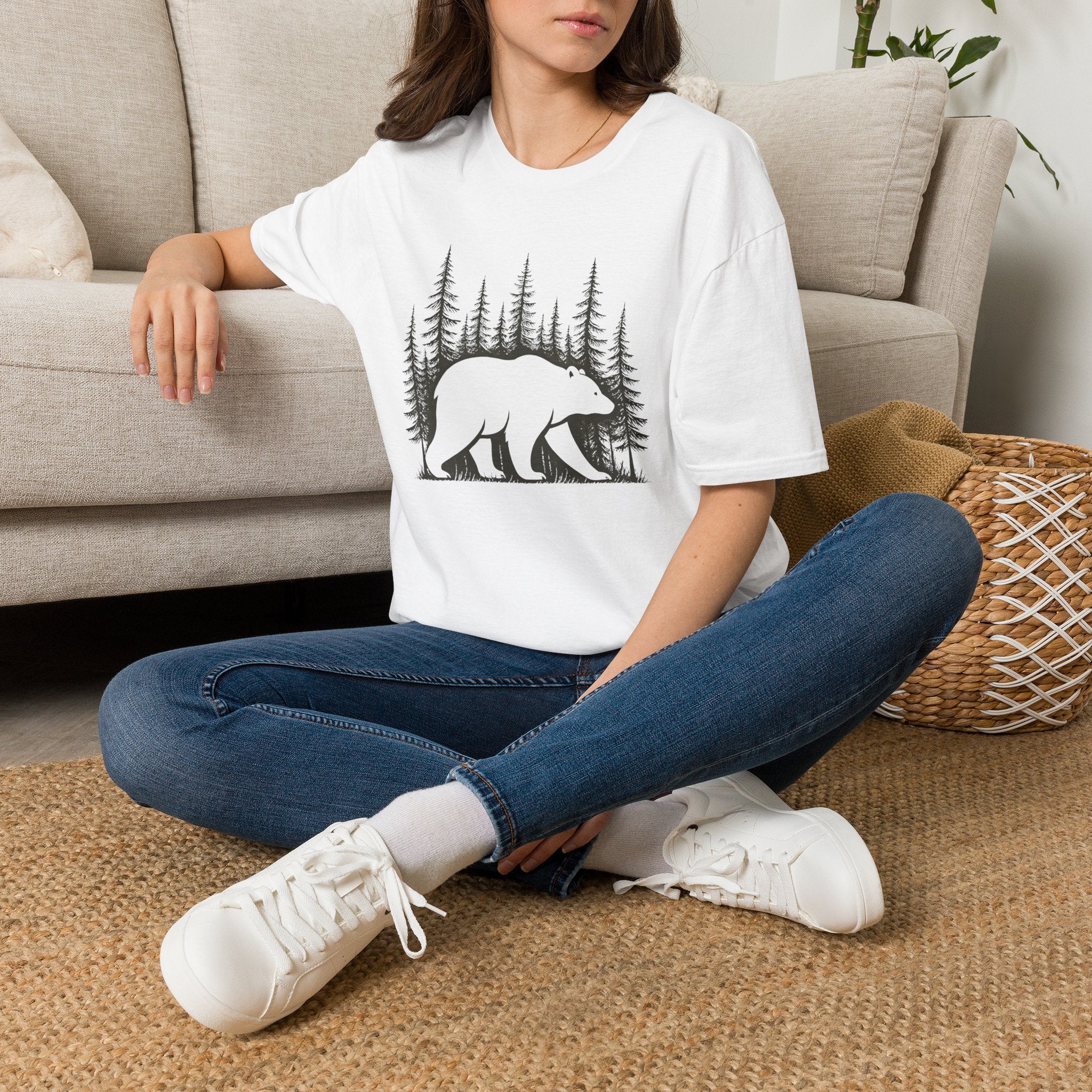 Forest Bear Silhouette T-Shirt