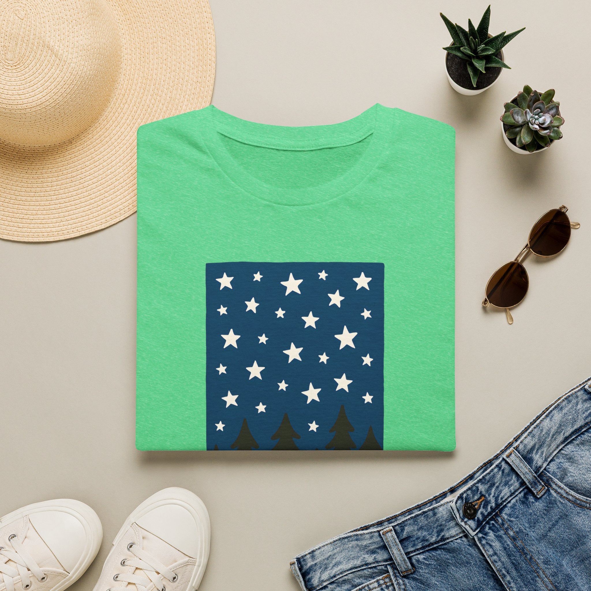 Starry Night Forest T-Shirt