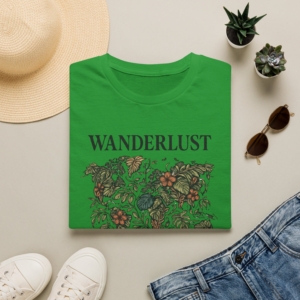 Lush Tropical Floral Scene T-Shirt
