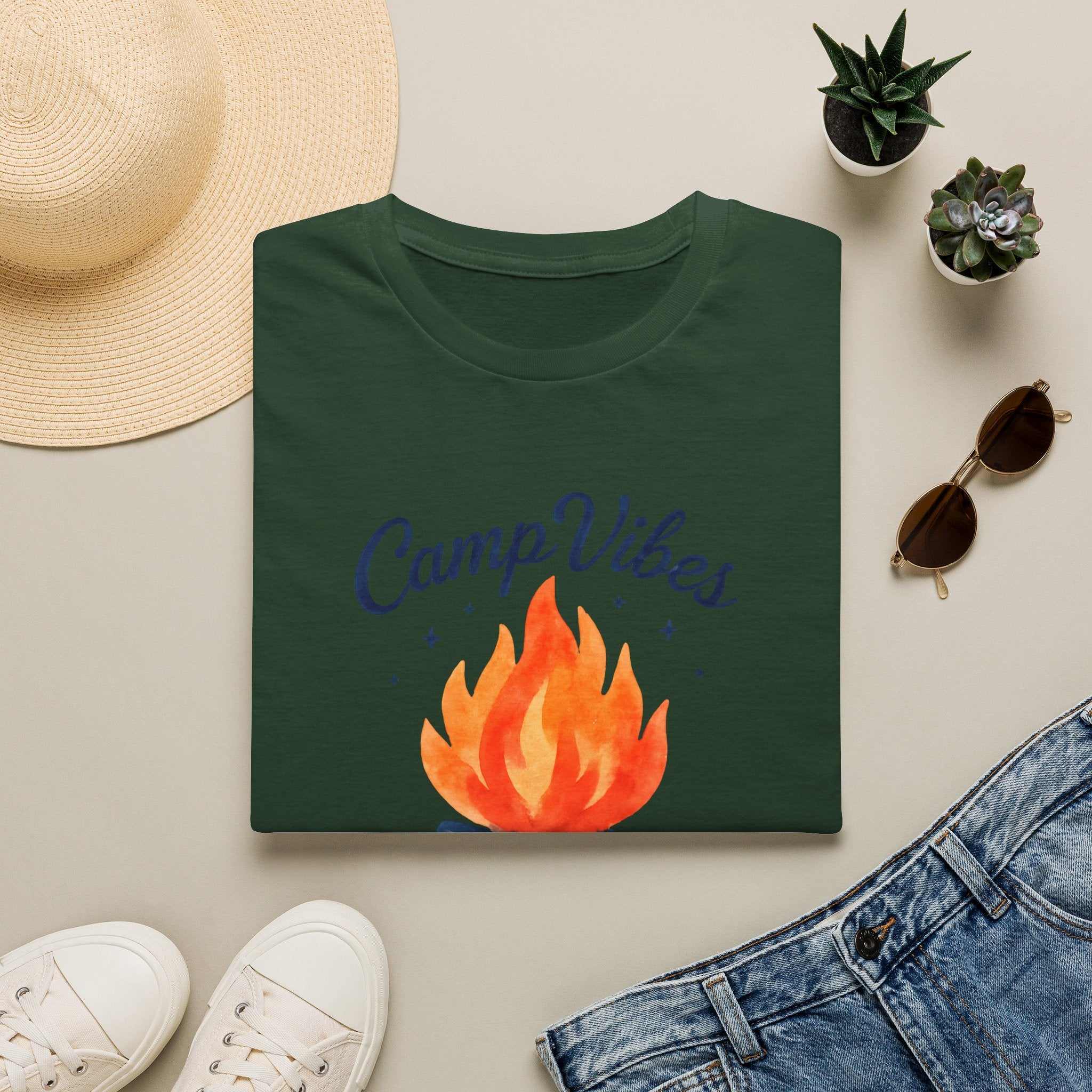 CampVibes Campfire Scene T-Shirt