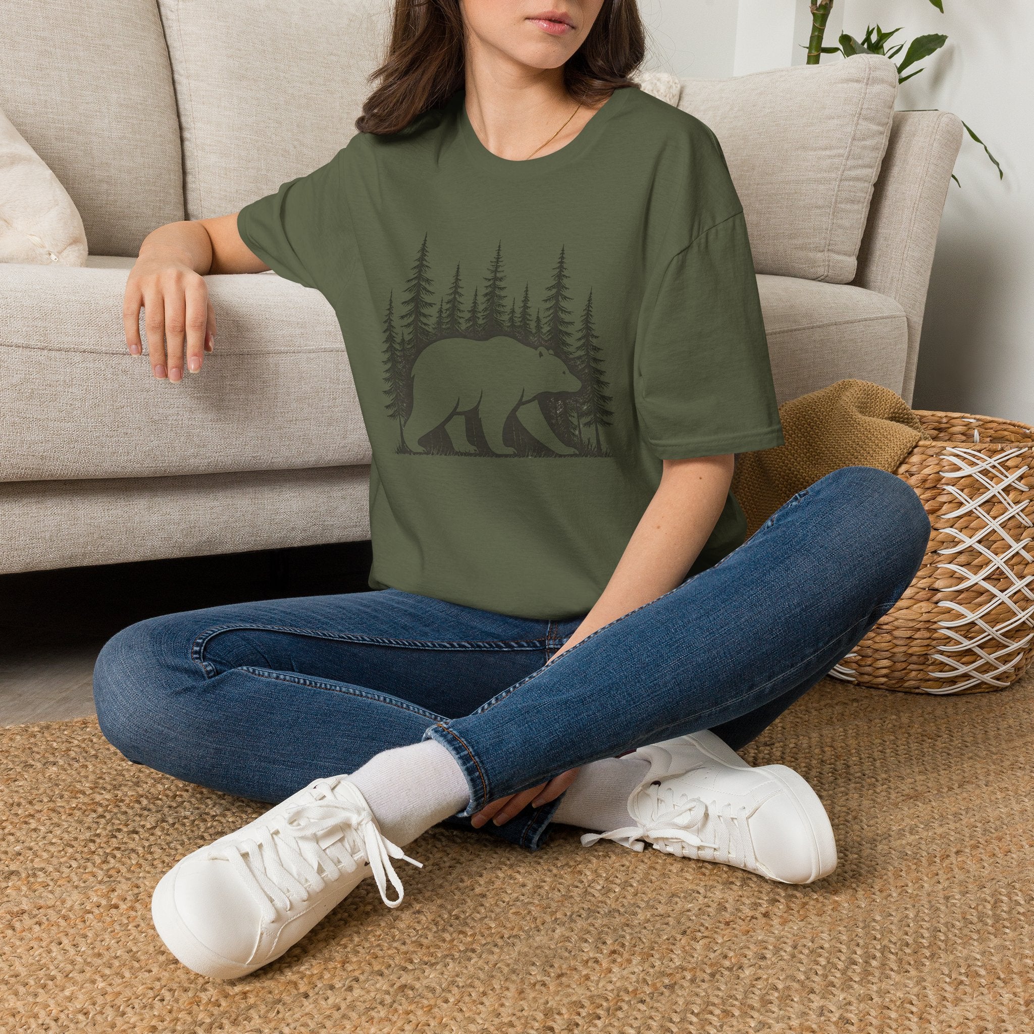 Forest Bear Silhouette T-Shirt