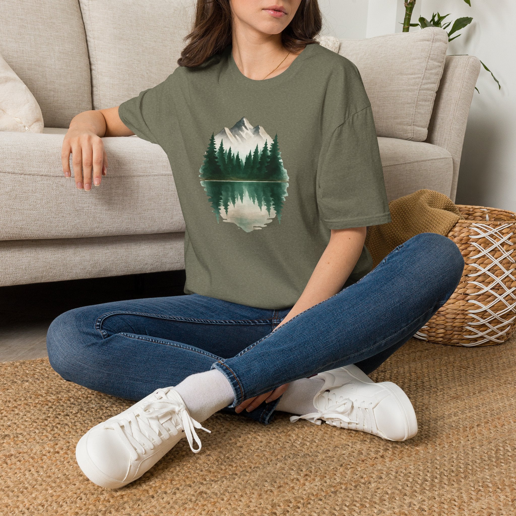 Mountain Lake Reflection T-Shirt