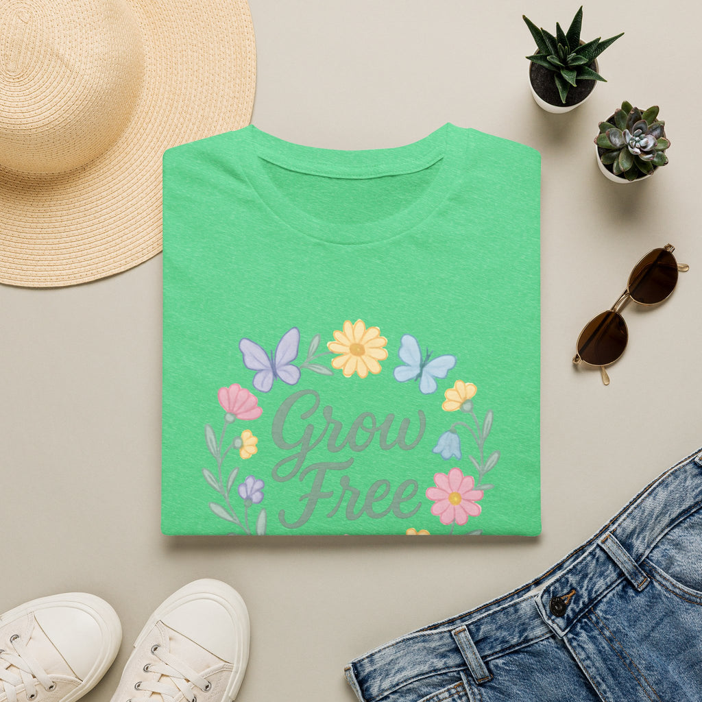 Grow Free Floral Wreath T-Shirt