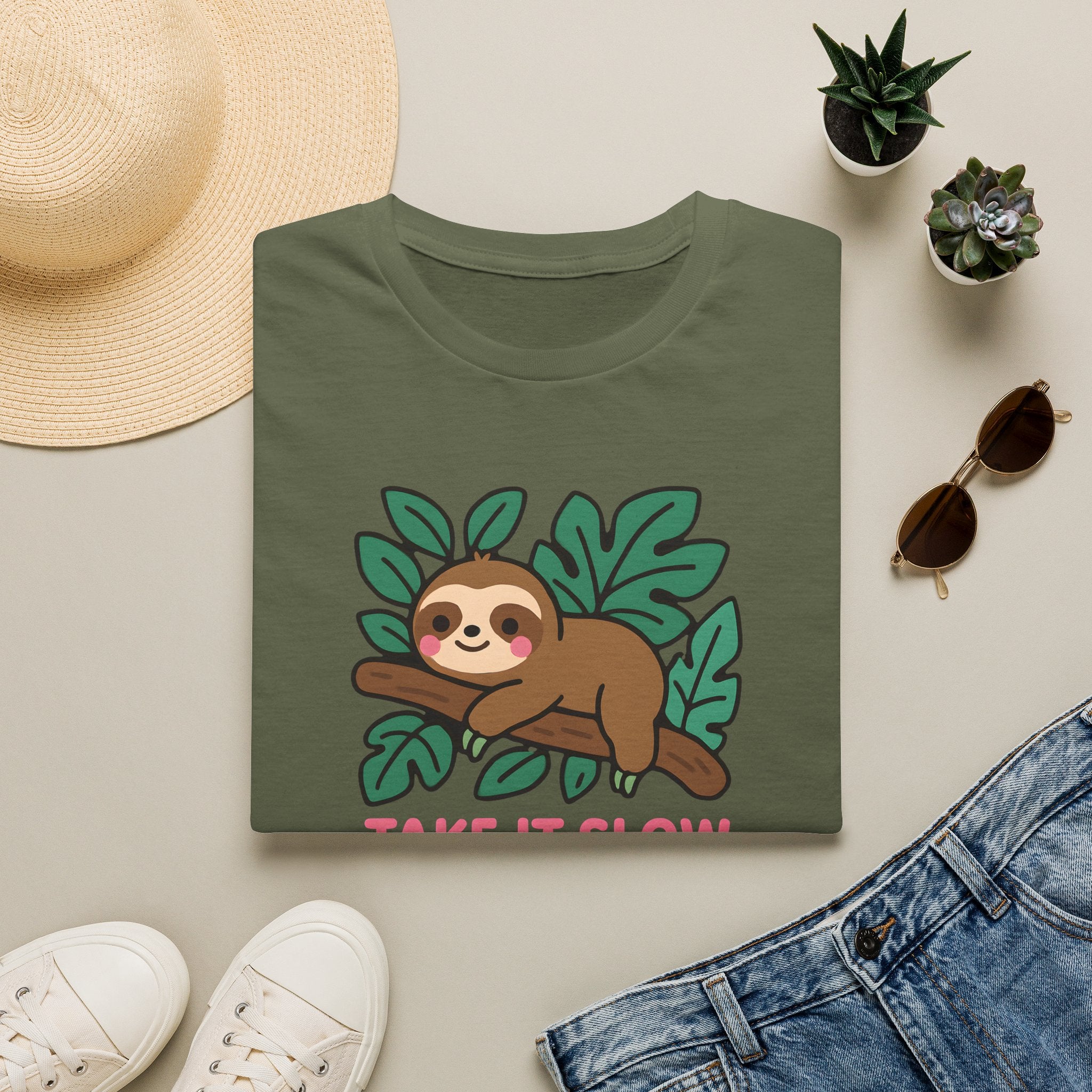 Sloth on a branch T-Shirt
