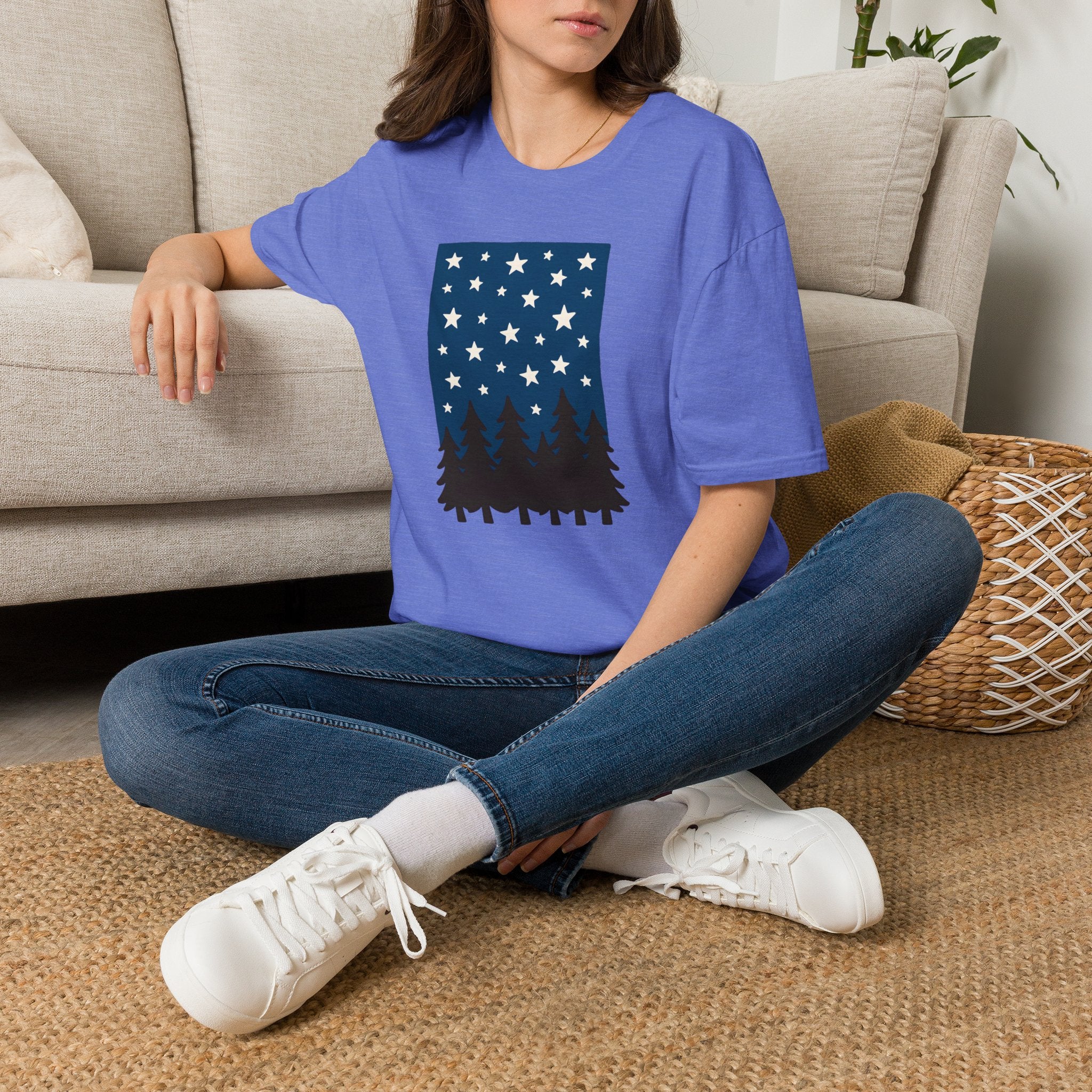 Starry Night Forest T-Shirt