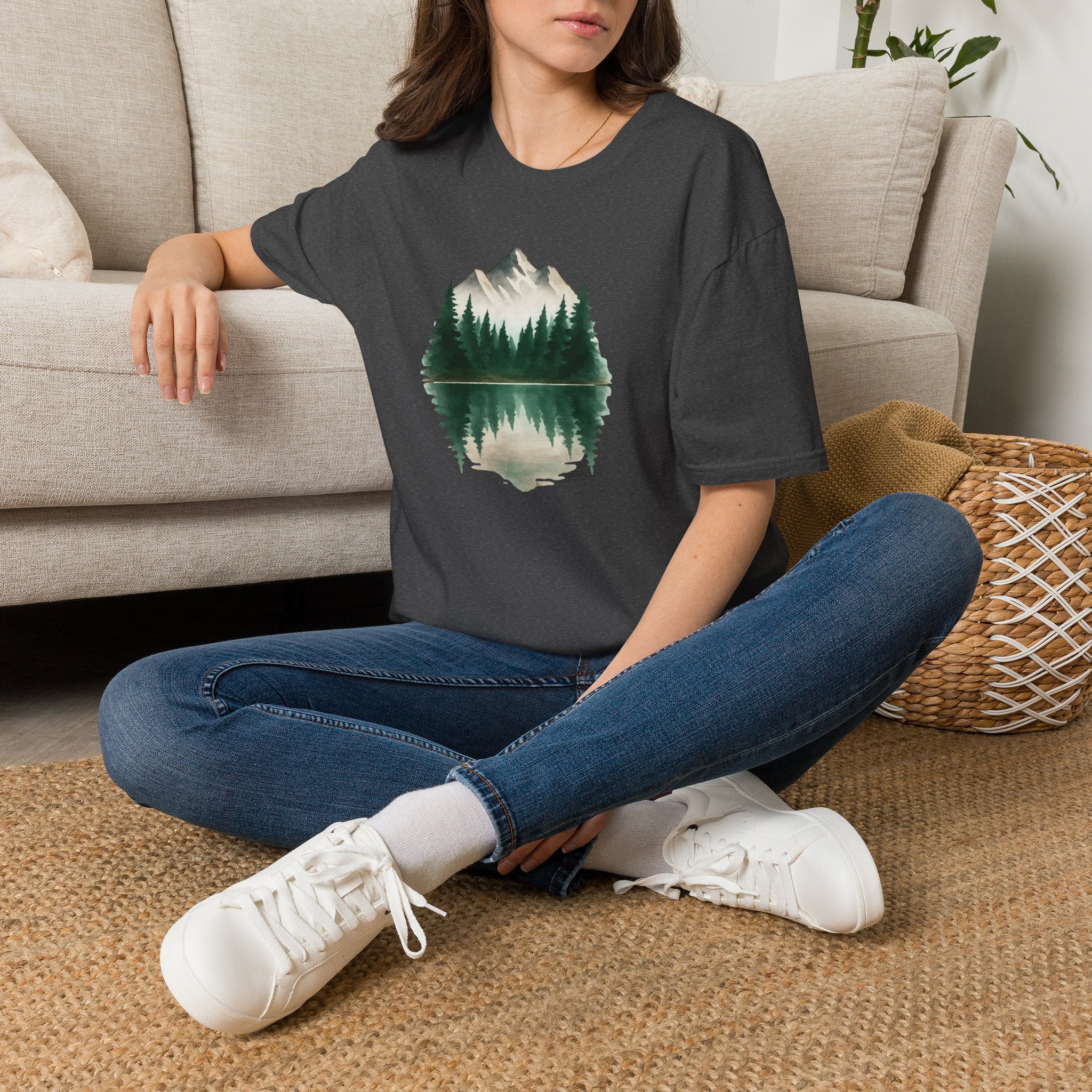 Mountain Lake Reflection T-Shirt