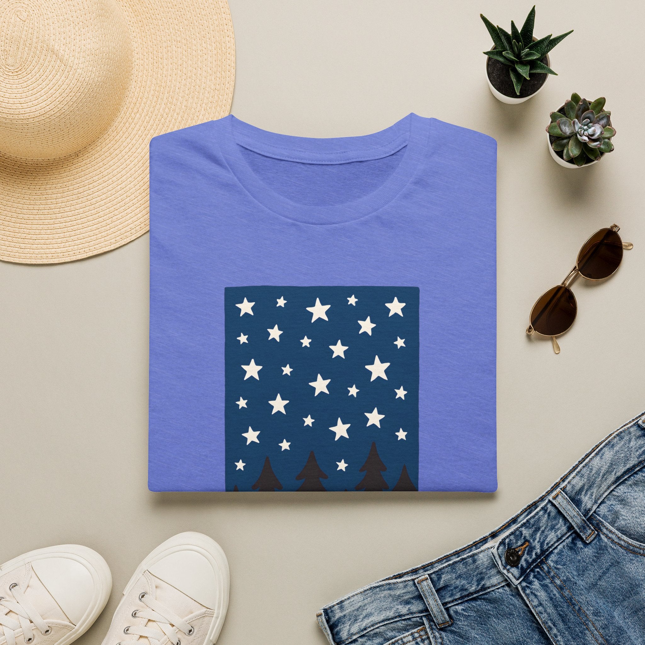 Starry Night Forest T-Shirt