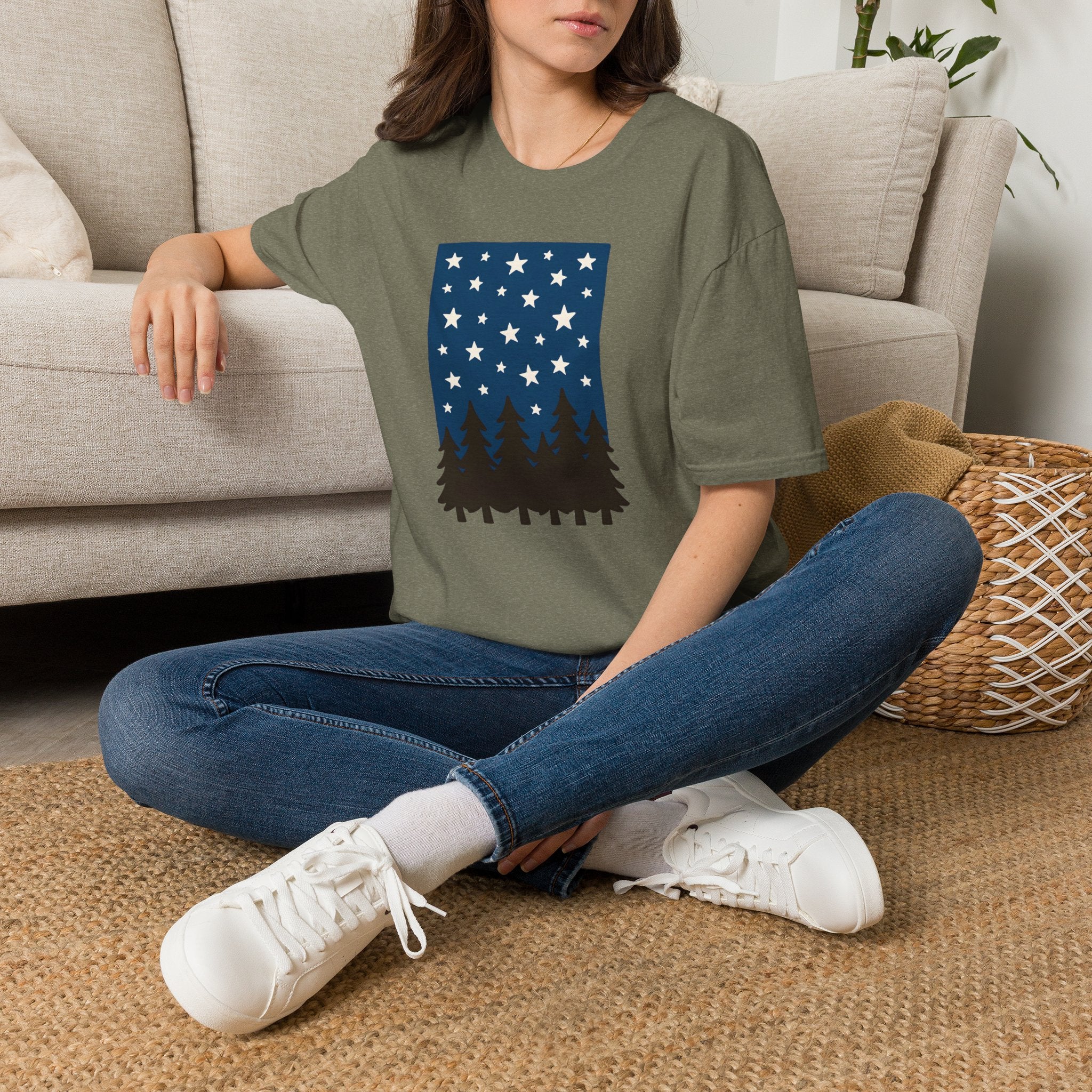 Starry Night Forest T-Shirt