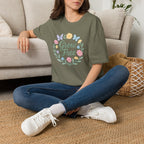 Grow Free Floral Wreath T-Shirt