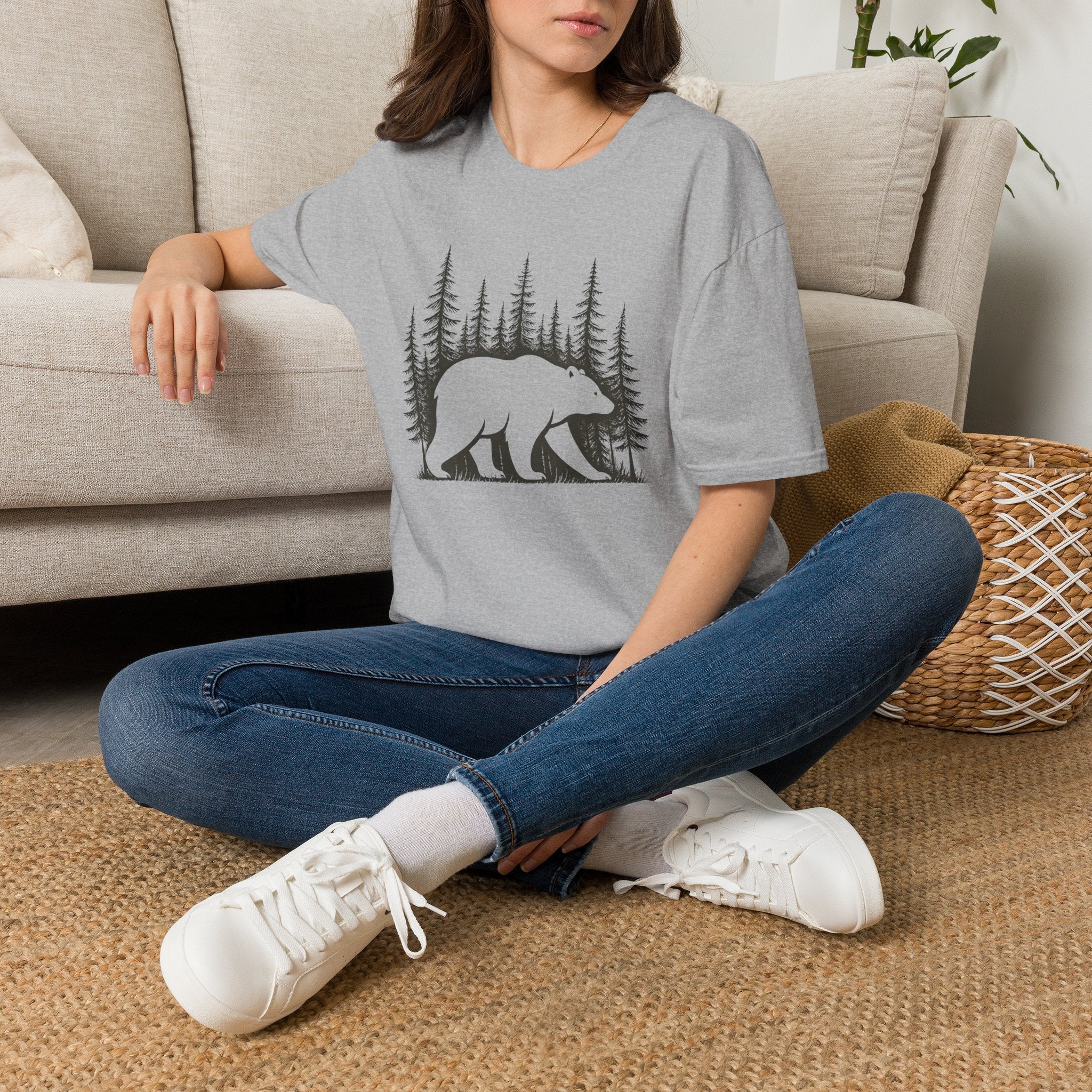 Forest Bear Silhouette T-Shirt
