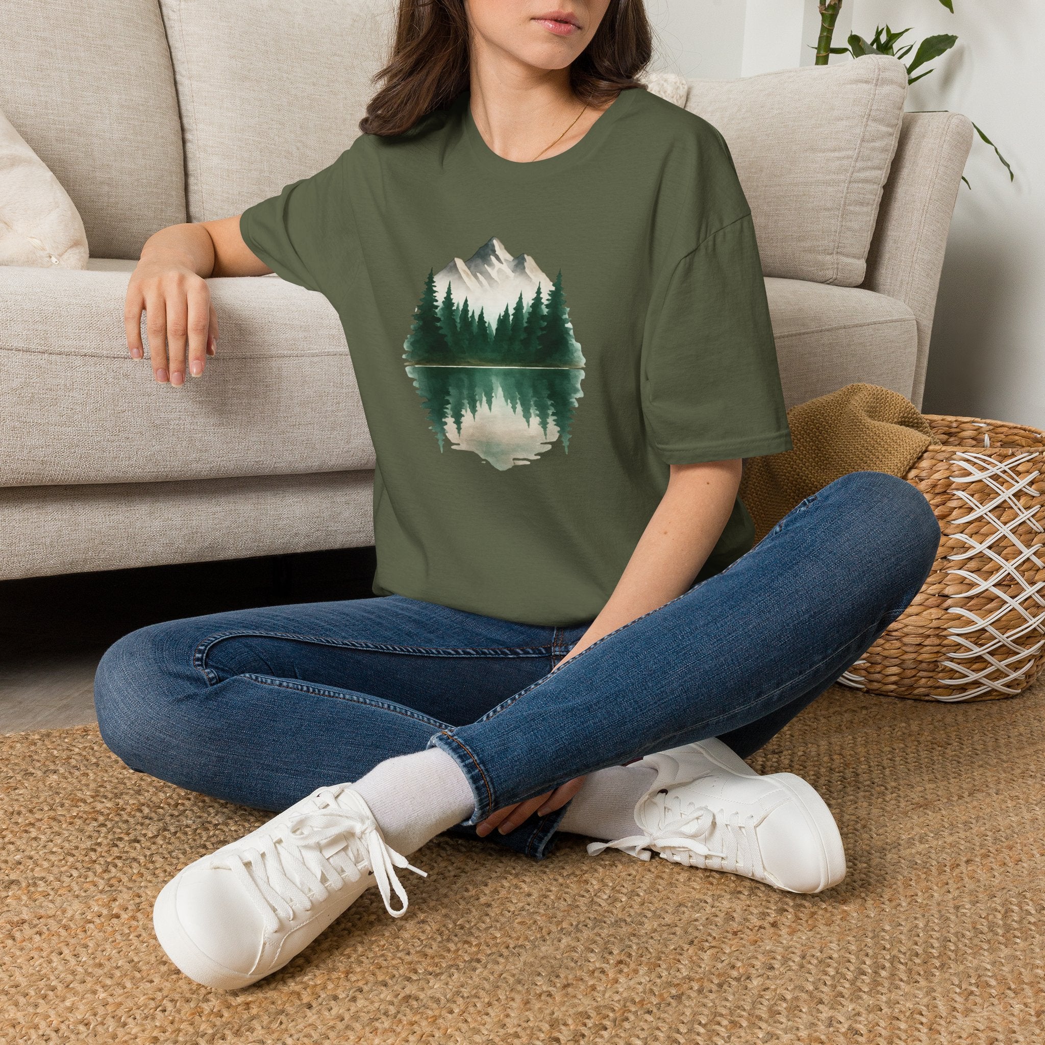 Mountain Lake Reflection T-Shirt