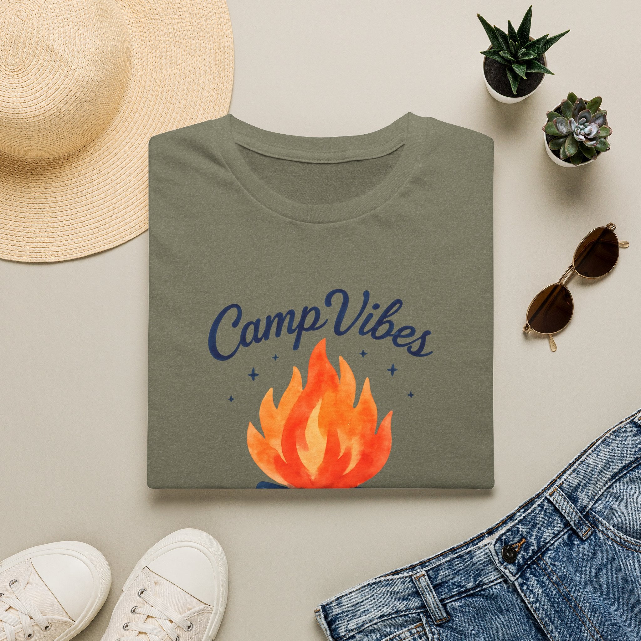 CampVibes Campfire Scene T-Shirt