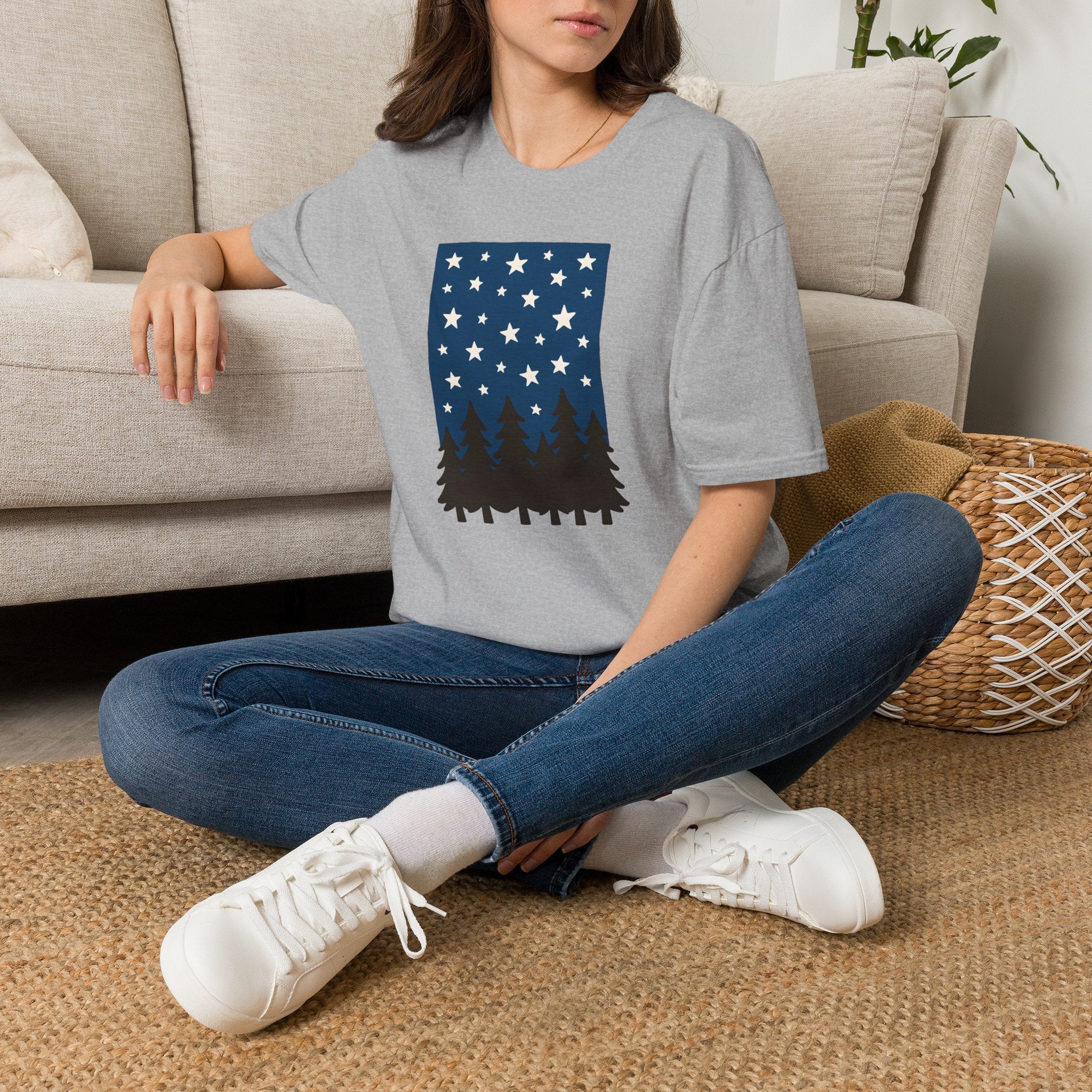 Starry Night Forest T-Shirt