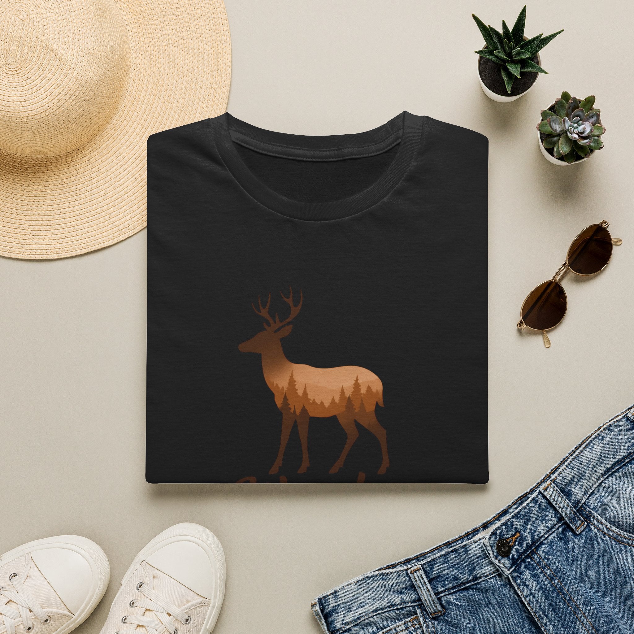 Moose Forest Silhouette T-Shirt