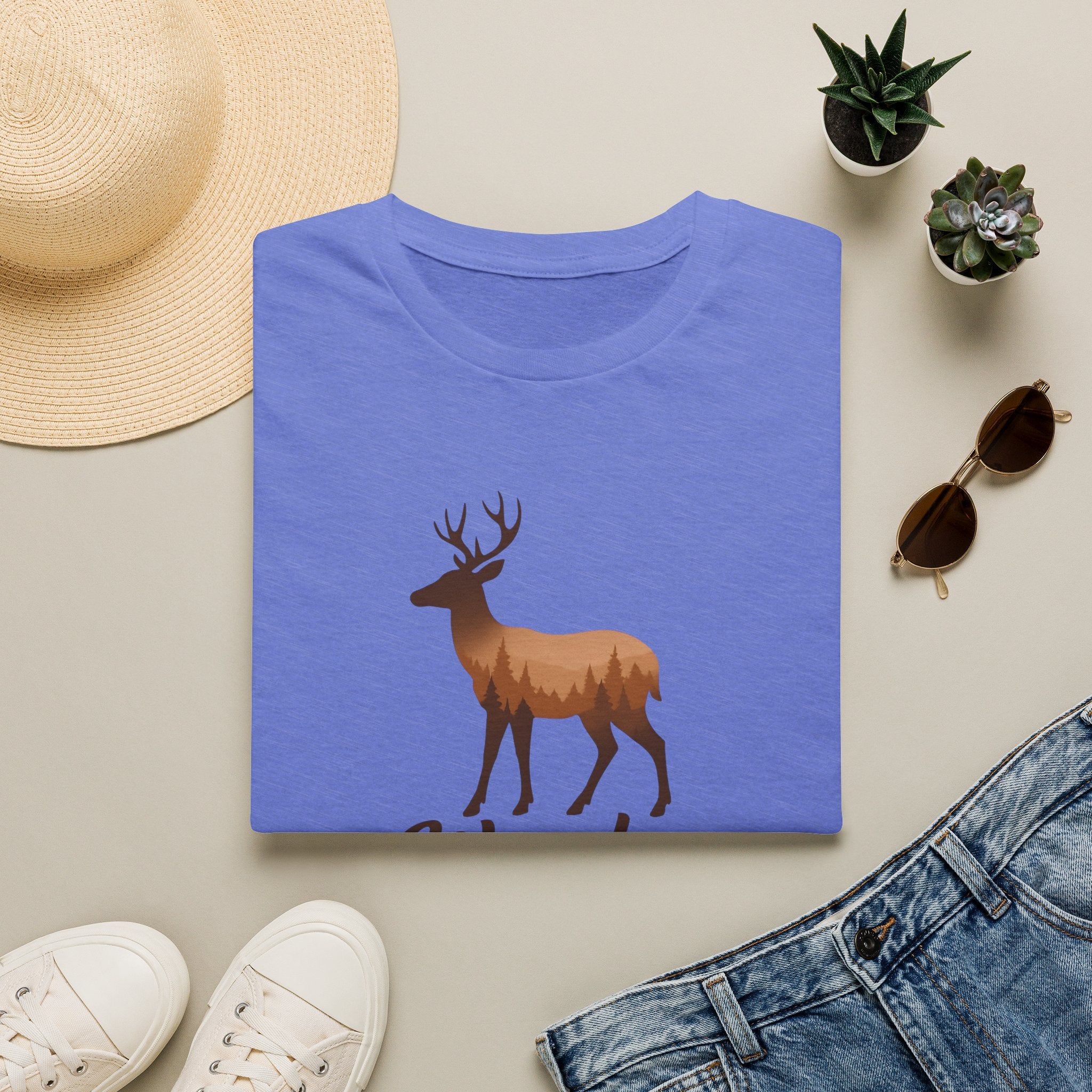 Moose Forest Silhouette T-Shirt